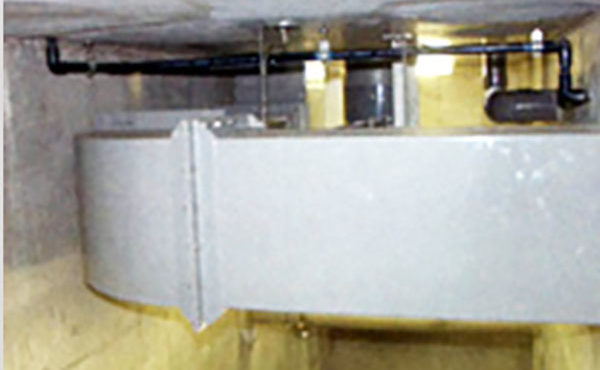 排気用角ダクト　製作・据付